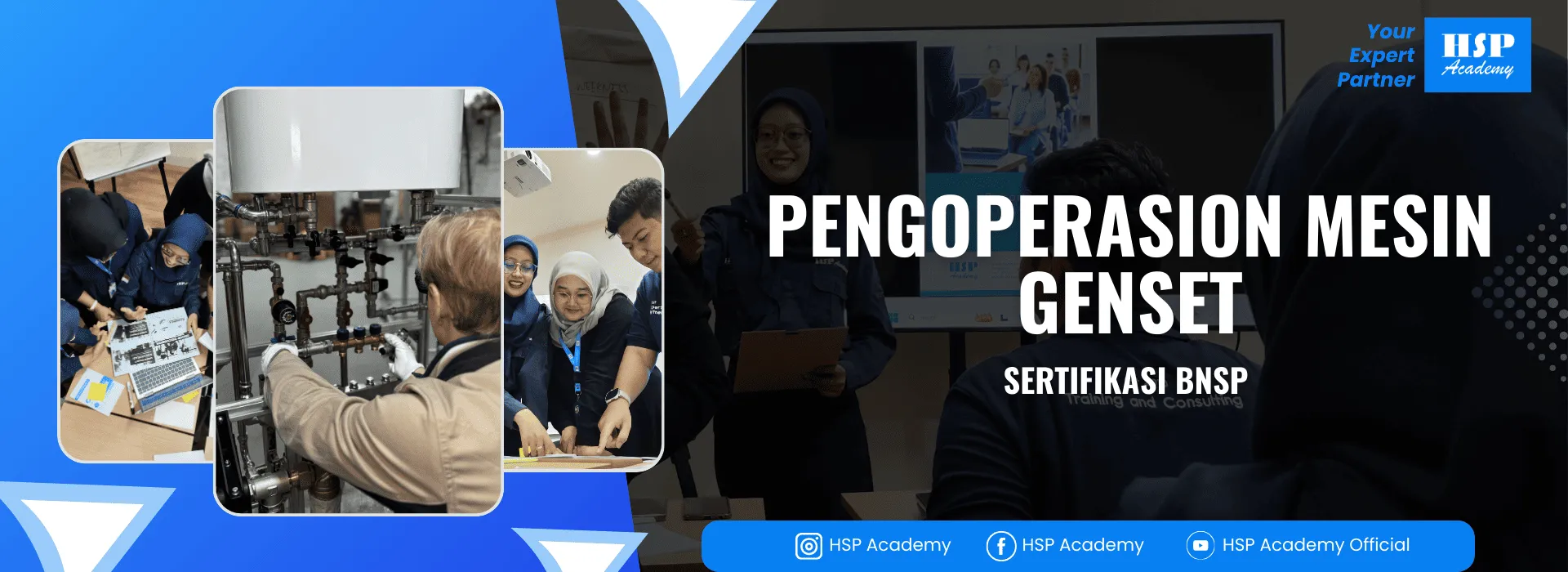 Pelatihan PENGOPERASION MESIN GENSET di HSP Academy